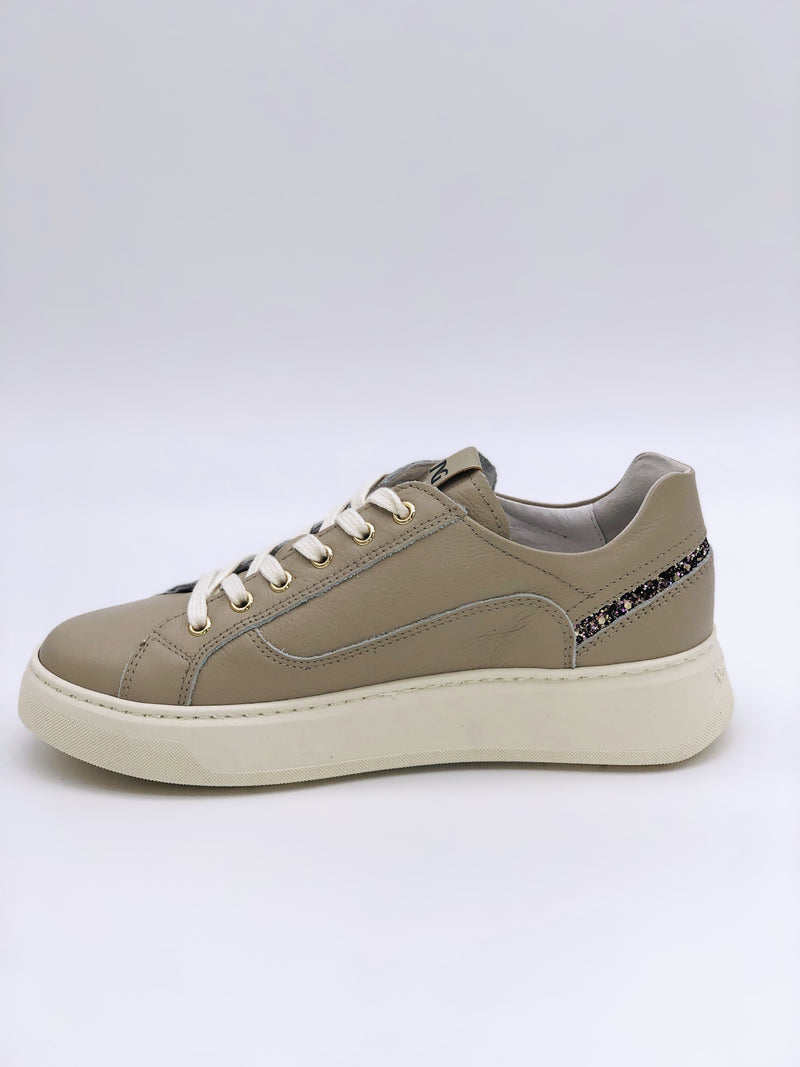 NeroGiardini Beige Side Zip Trainers I11600D