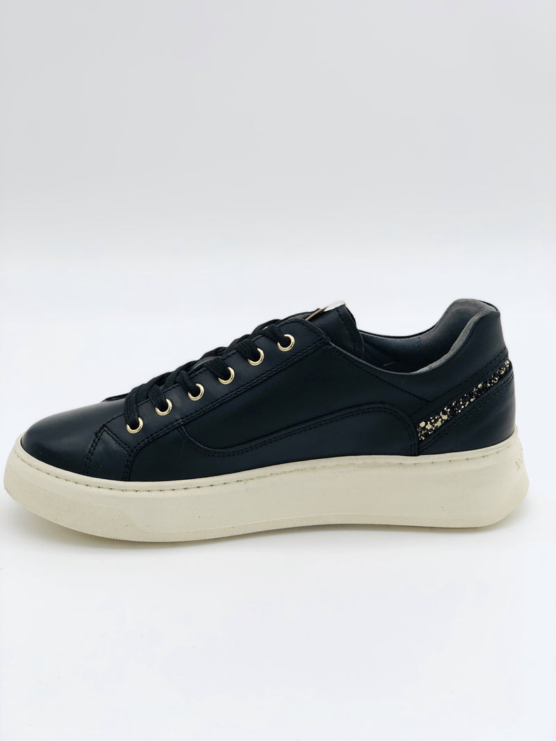 NeroGiardini Black Side Zip Trainers I11600D