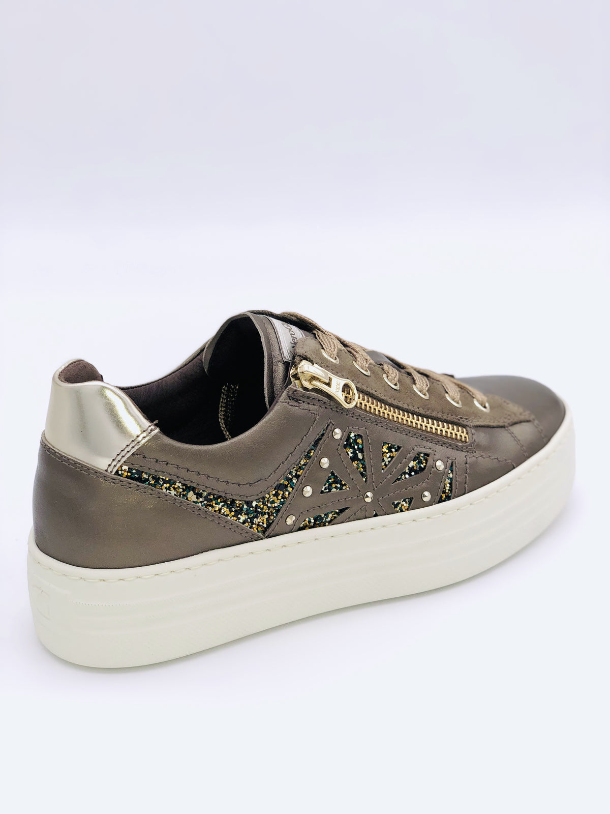 NeroGiardini Brown Embellished Trainers I11611D