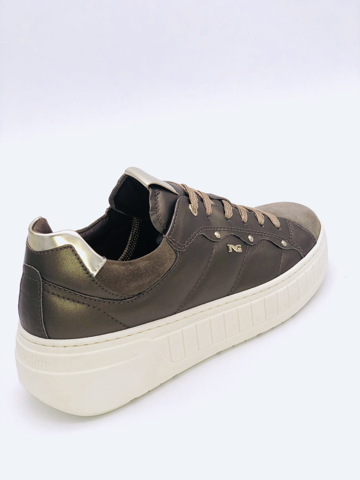 NeroGiardini Brown Quilted Trainers I11631D