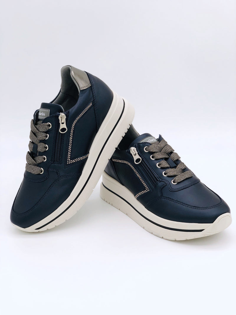 NeroGiardini Dark Navy Trainers I11556D