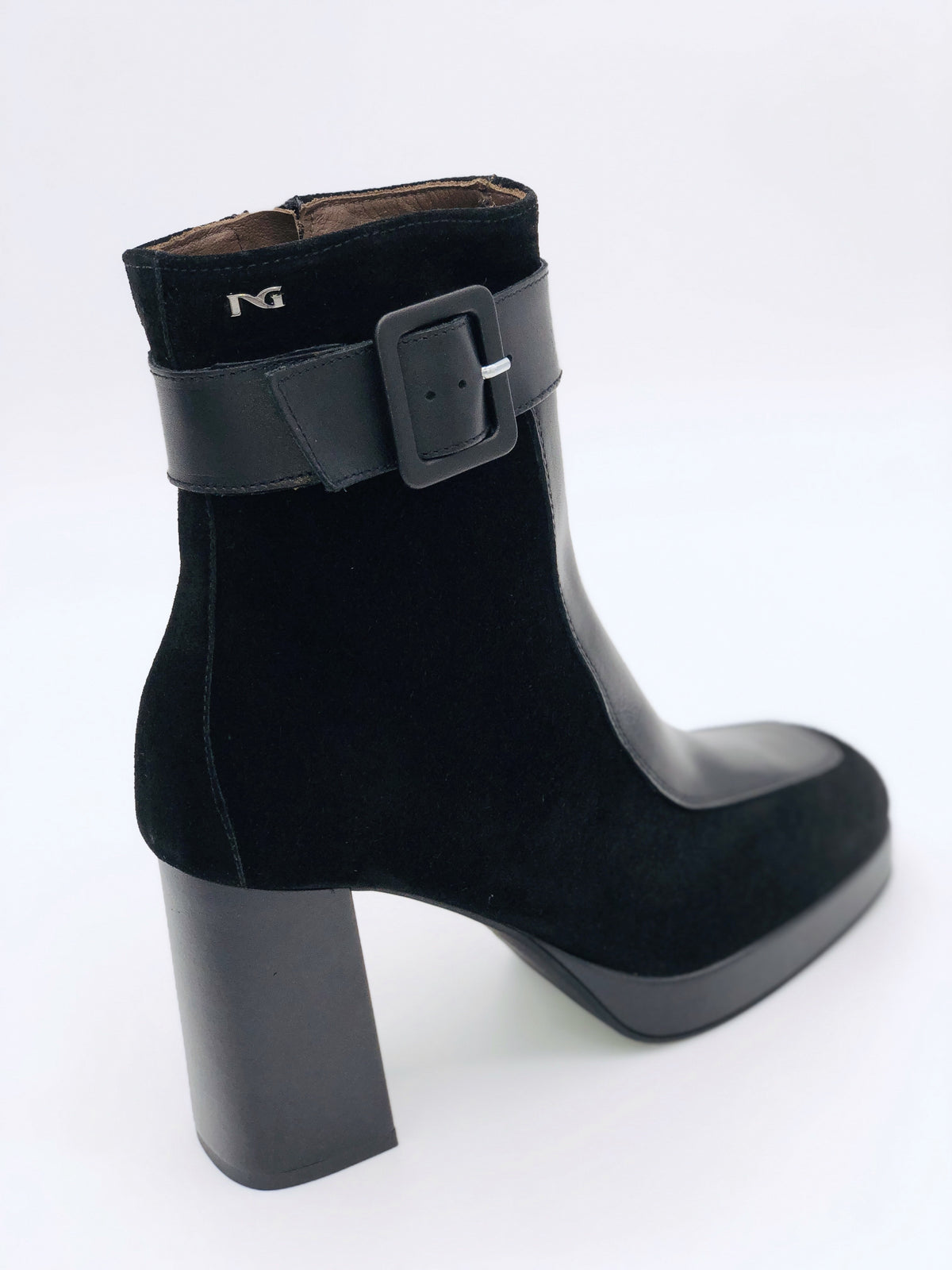 NeroGiardini Black Heeled Duo Boot I10912D