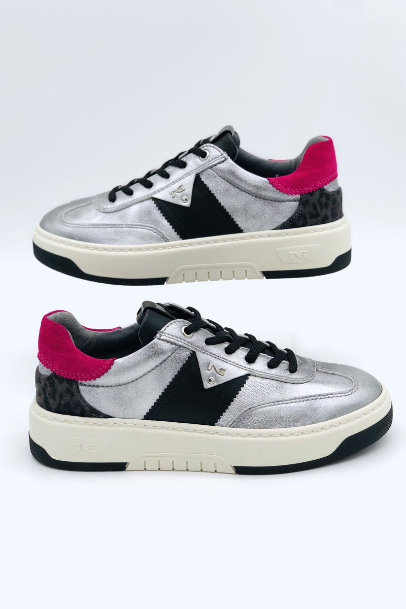 I11646D Black & Silver Trainer NeroGiardini