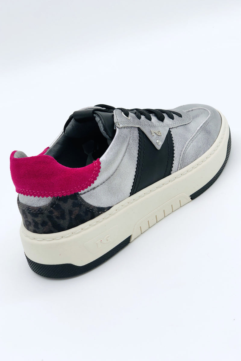 I11646D Black & Silver Trainer NeroGiardini