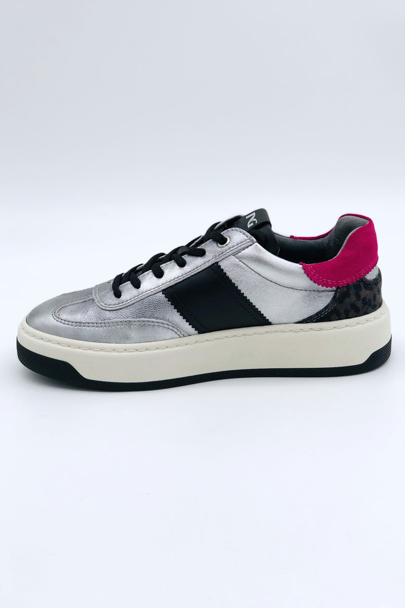 I11646D Black & Silver Trainer NeroGiardini