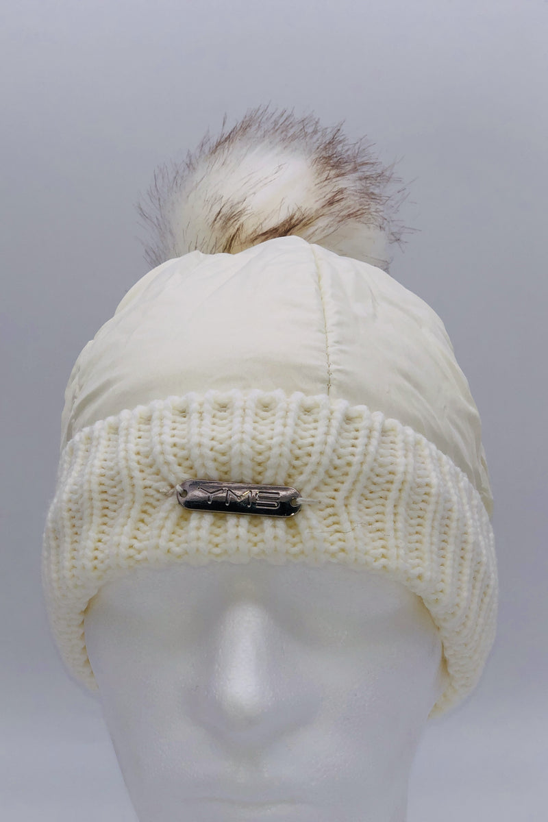 GS24-102 CREAM Pom Pom Hat & Skull Scarf BEST OF IRISH