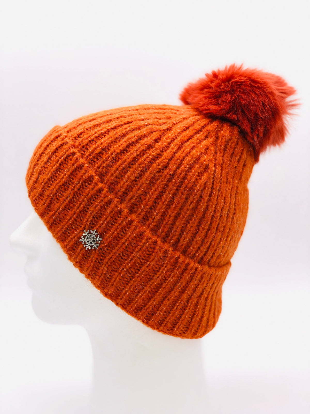 GS24-107 ORANGE Pom Pom Hat & Rasta Scarf gift Set BEST OF IRISH