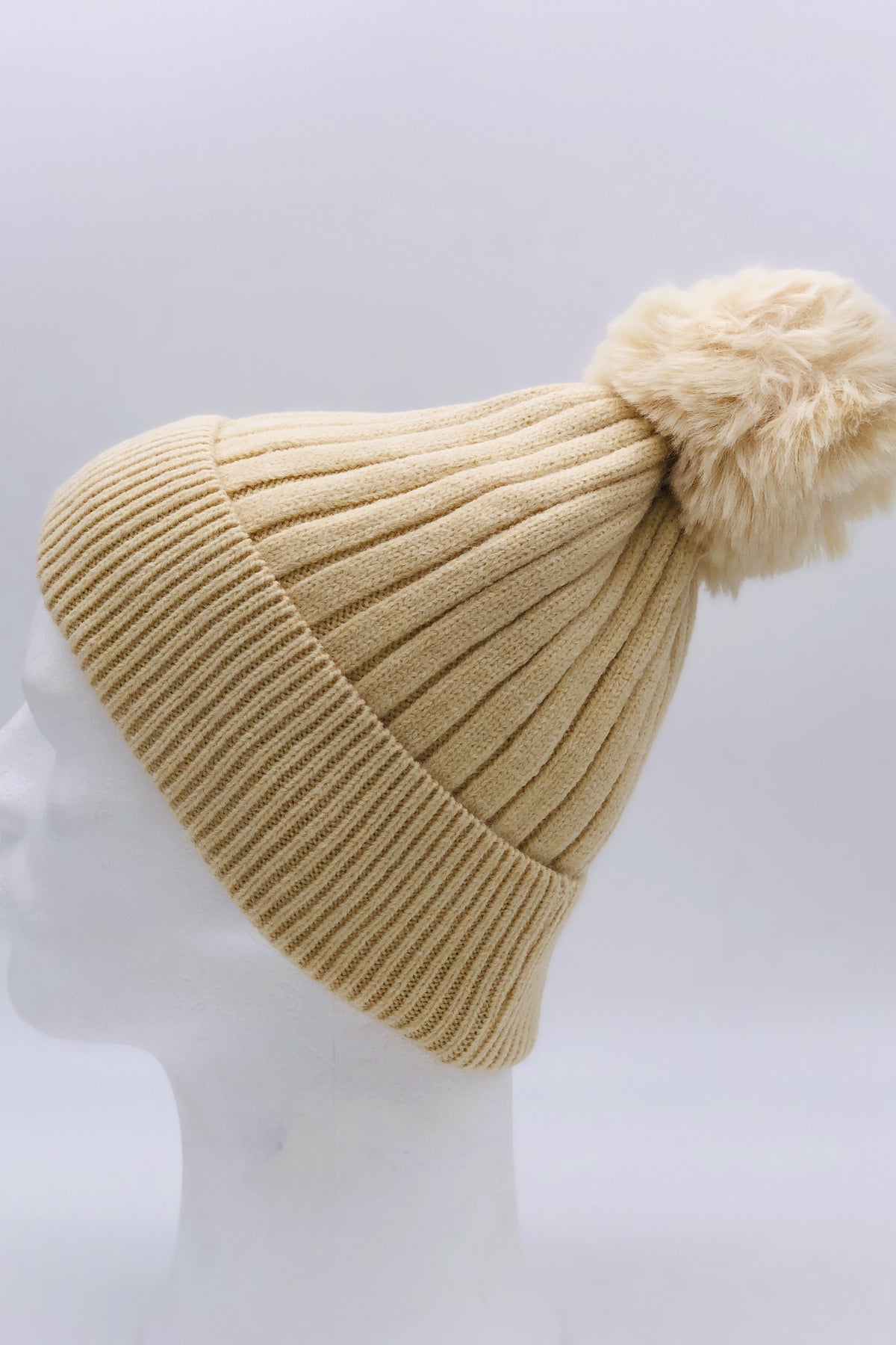 GS24-119 CREAM Pom Pom Hat & Pashmina Gift Set BEST OF IRISH