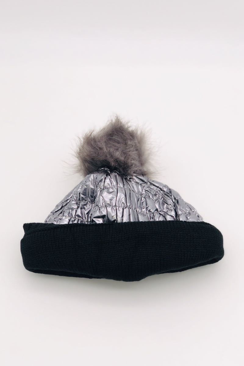 GS24-118 SILVER Pom Pom Hat & Scarf Gift Set BEST OF IRISH