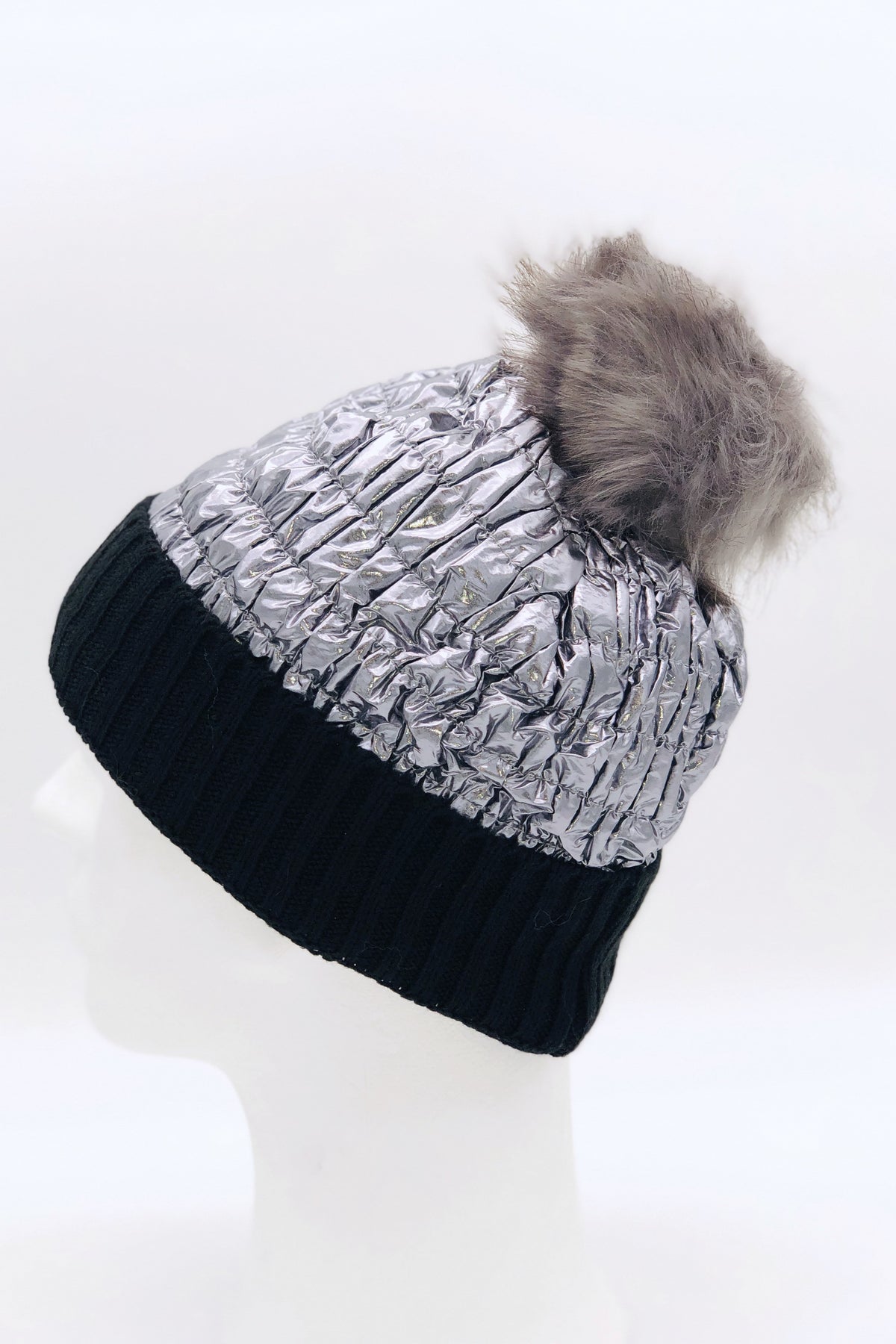 GS24-118 SILVER Pom Pom Hat & Scarf Gift Set BEST OF IRISH