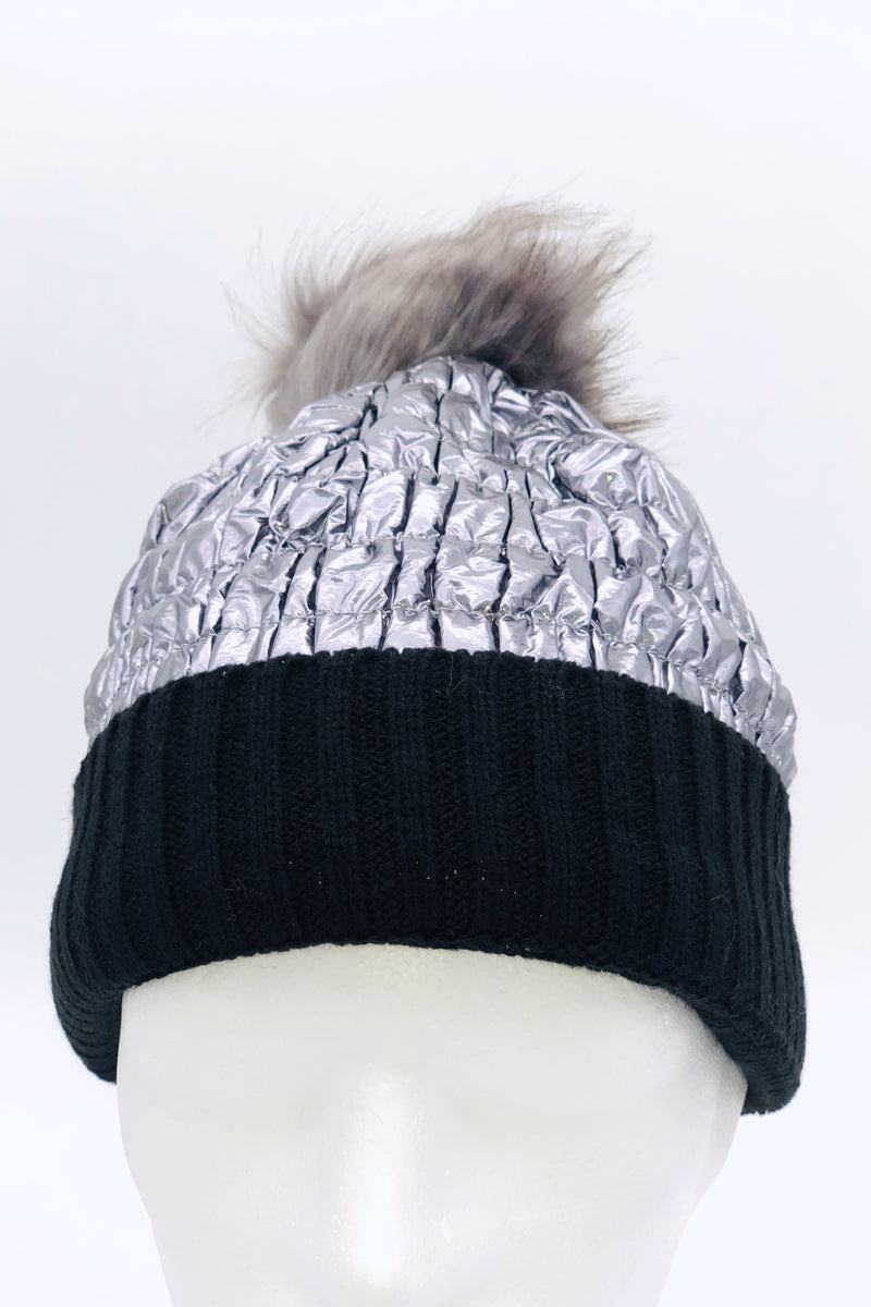 GS24-118 SILVER Pom Pom Hat & Scarf Gift Set BEST OF IRISH