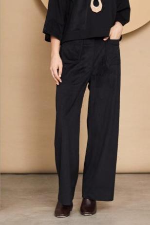 NAYA Cord Wide Leg Trouser With Patch Pocket NAW24184