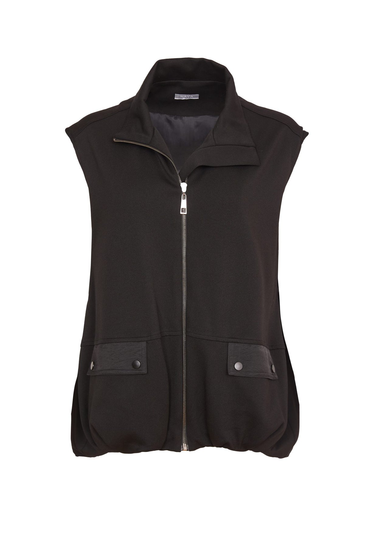 NAYA High Neck Zip Waistcoat With Flaps NAW24201