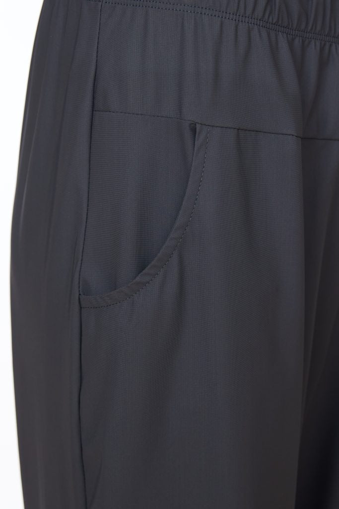 ORA Anthracite Elastic Waist Trouser With Pockets ORW24101