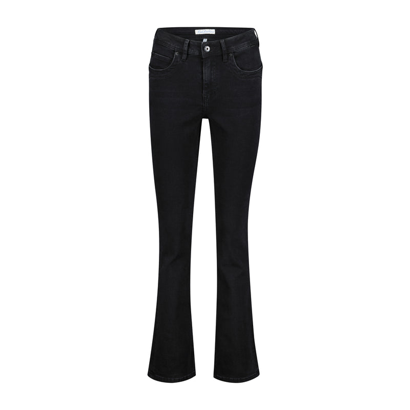 SRB4079 Black Babette Trouser Red Button Leg 31"