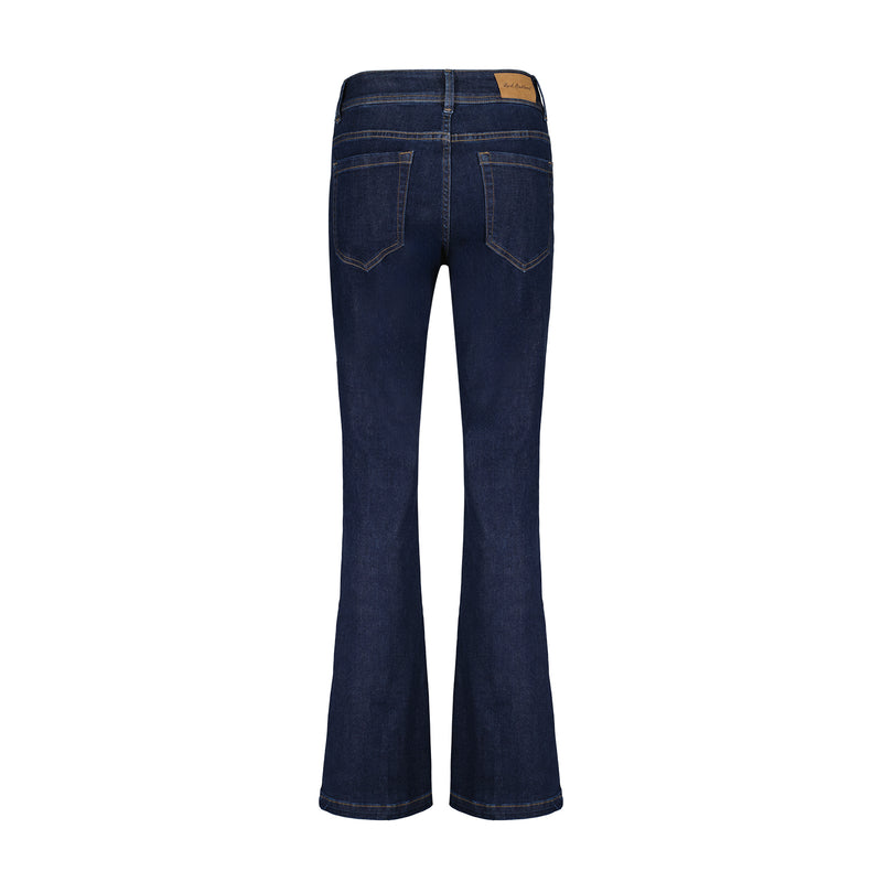 SRB4281 DARK BLUE Bibette Jeans Red Button