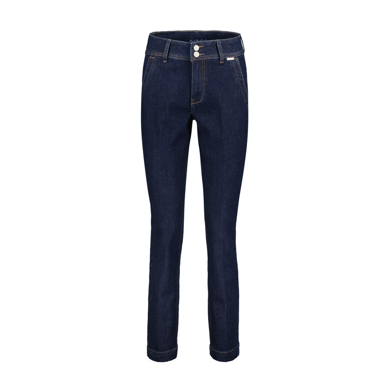 SRB4283 DARK BLUE Diana Jeans Red Button