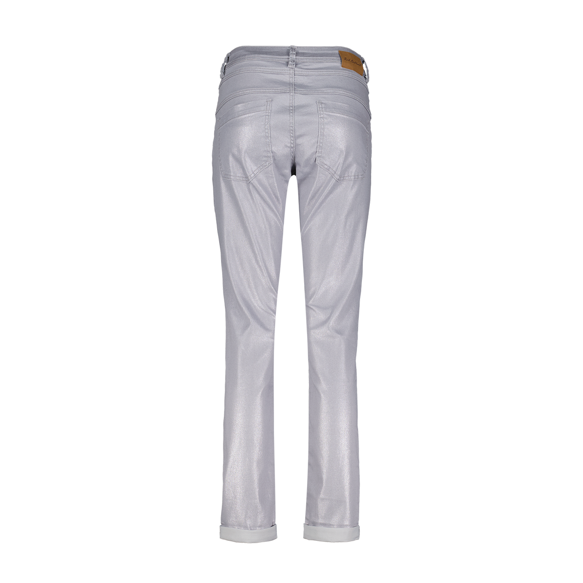 SRB4289 Dark Silver Relax Sparkle Jean Red Button