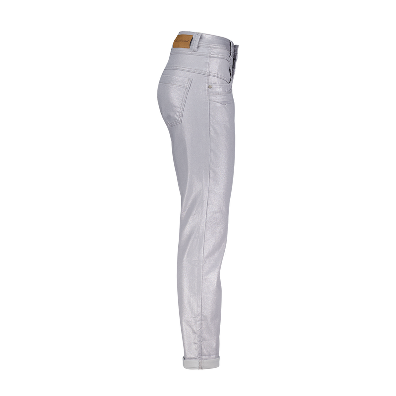 SRB4289 Dark Silver Relax Sparkle Jean Red Button