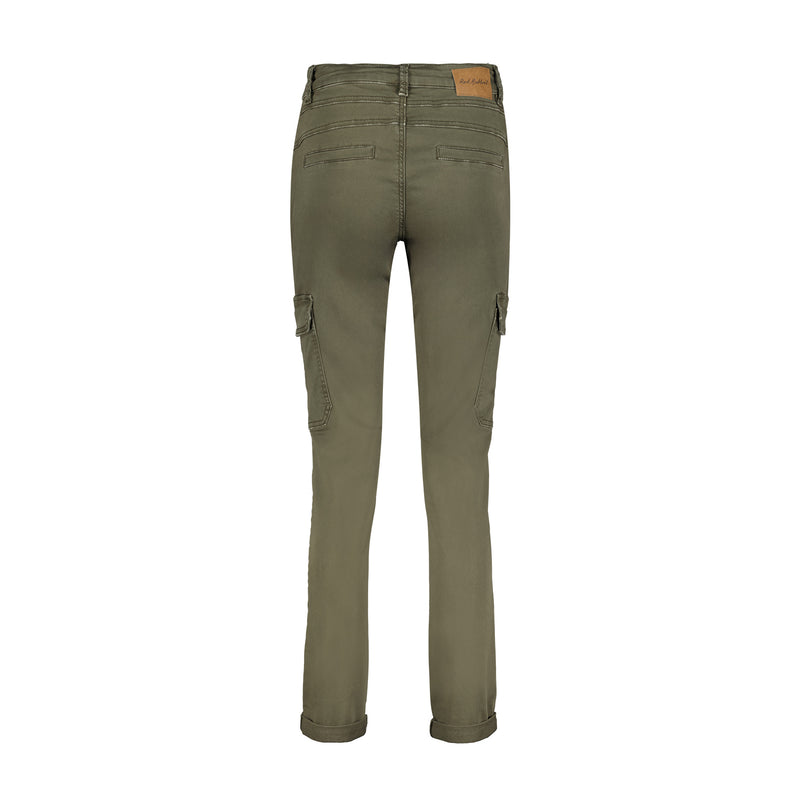 SRB4325 Dark Khaki Cargo Jogger Red Button