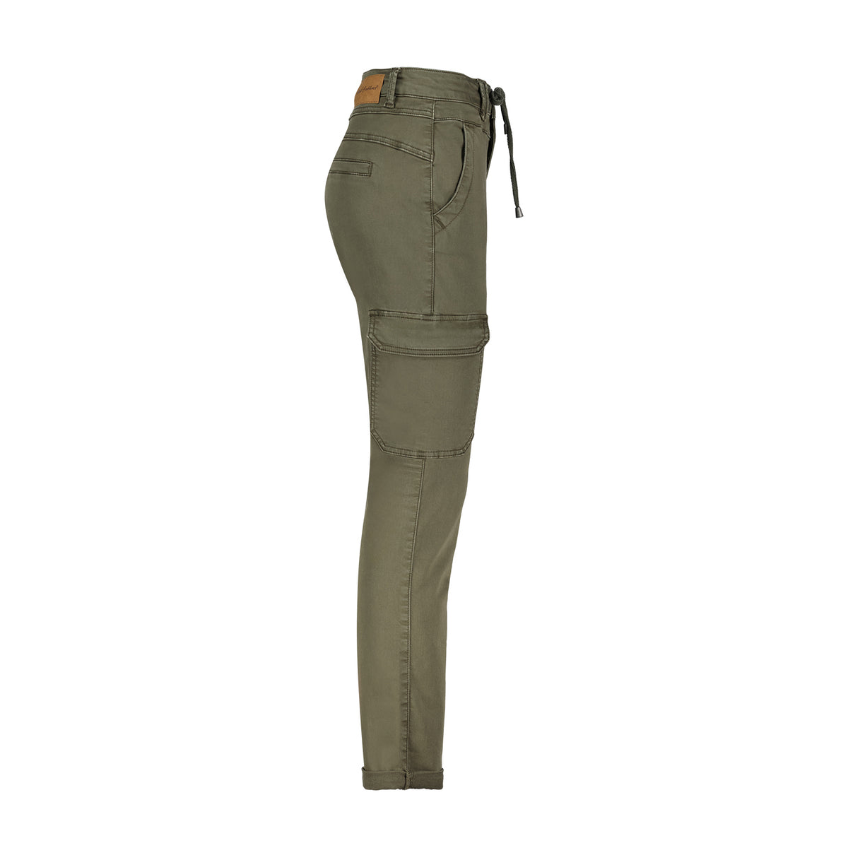 SRB4325 Dark Khaki Cargo Jogger Red Button