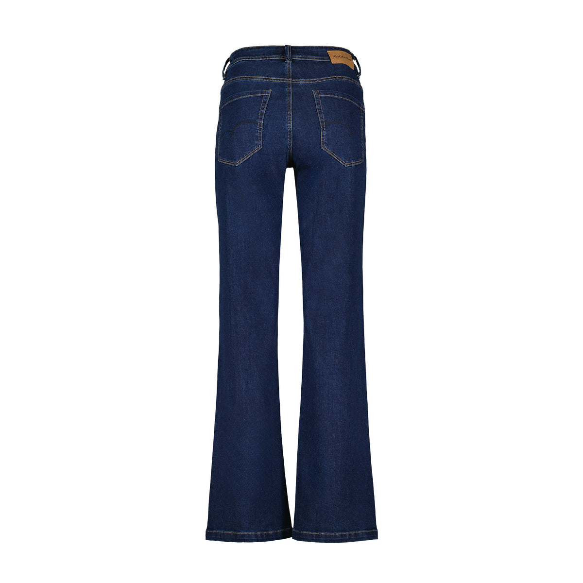 SRB4334 BLEU FONCÉ Colette Jean 5 Poches Bouton Rouge