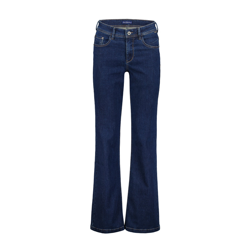 SRB4334 BLEU FONCÉ Colette Jean 5 Poches Bouton Rouge