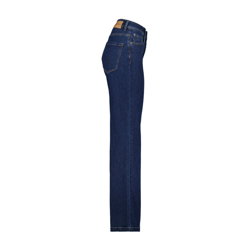 SRB4334 BLEU FONCÉ Colette Jean 5 Poches Bouton Rouge