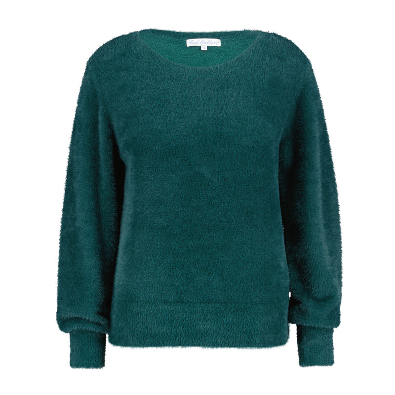 SRB4342 TEAL Bodi Fluffy Pull Bouton Rouge