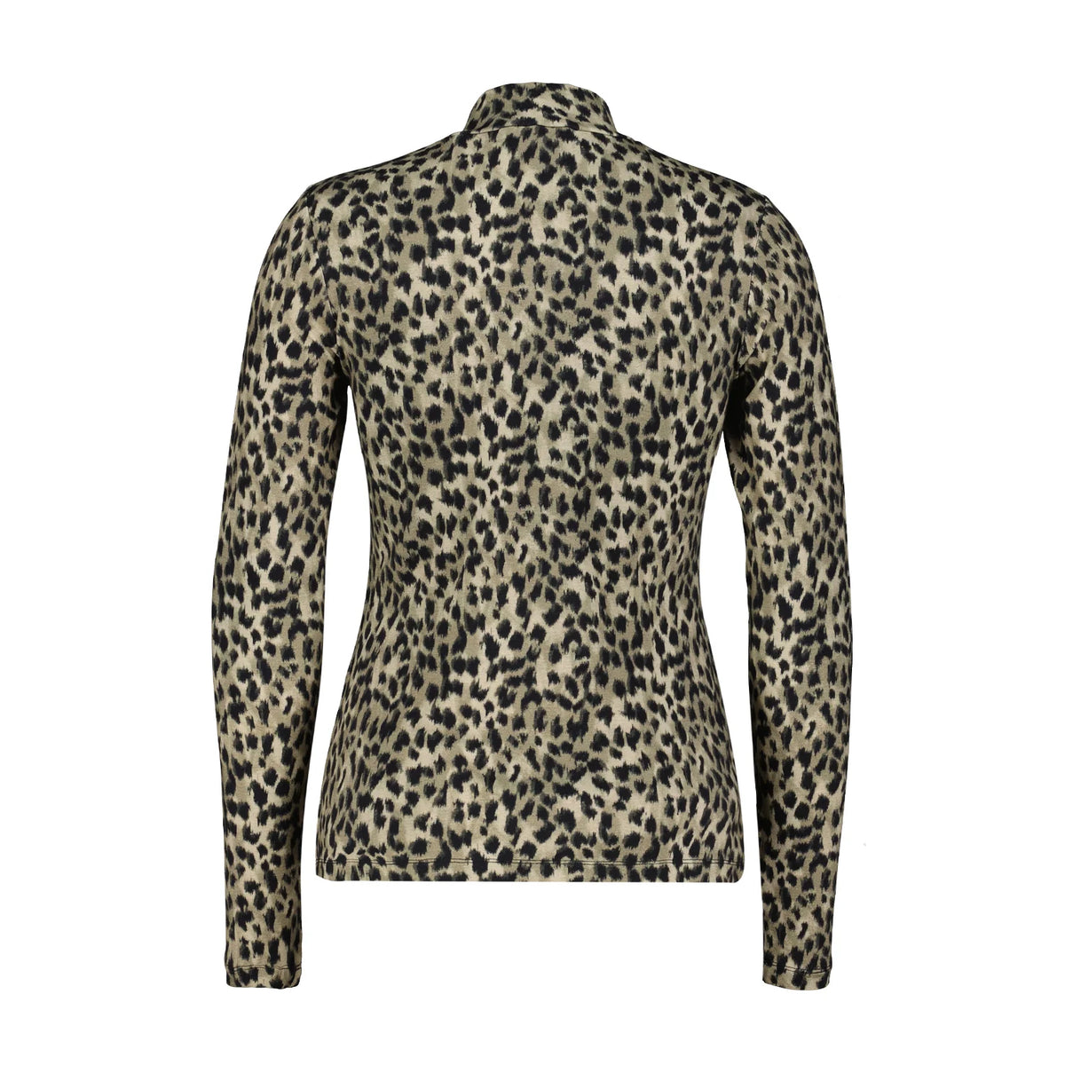 SRB4352 Army/Green Rolinde Leopard Top Bouton Rouge