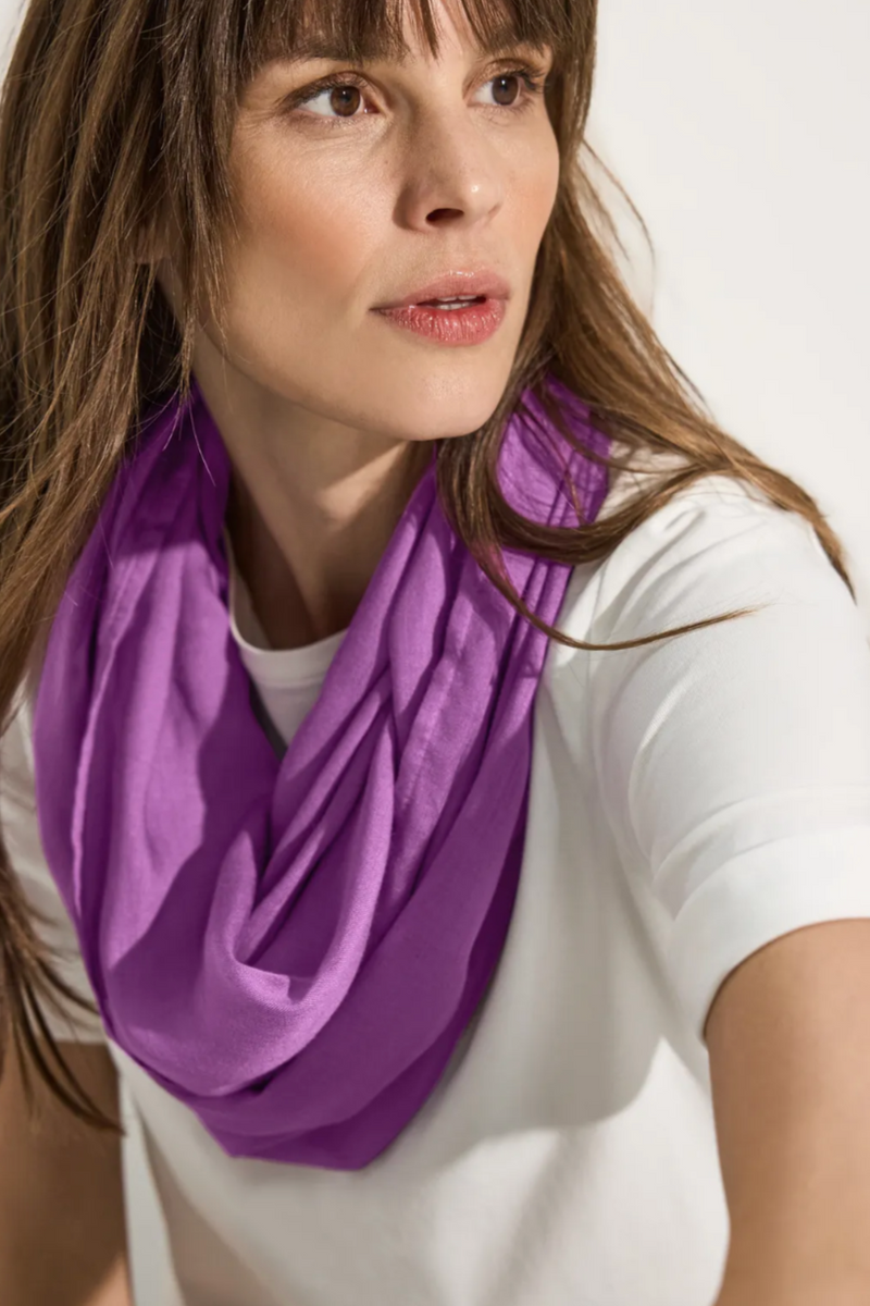 CECIL  Iced Violet Solid Loop Scarf 572508