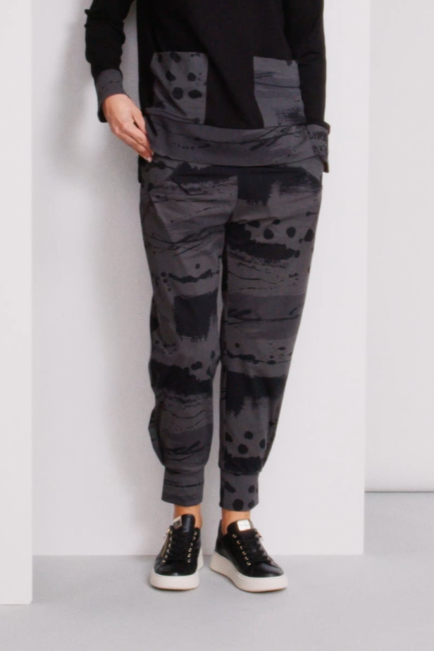 NAYA Splash Print Cuff Trouser NAW24325