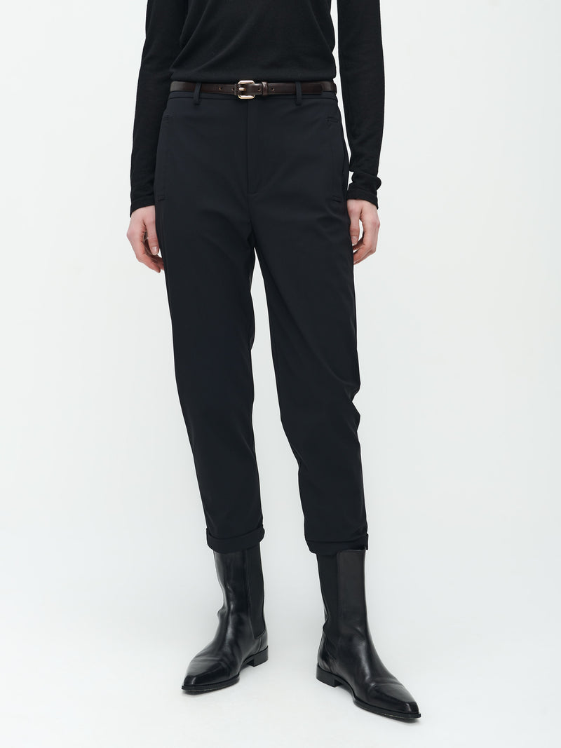 U224132 Black Lena Technical Jersey Pants Jane Lushka