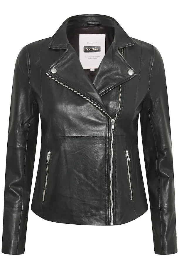 30305718 Veste en cuir Frances noire