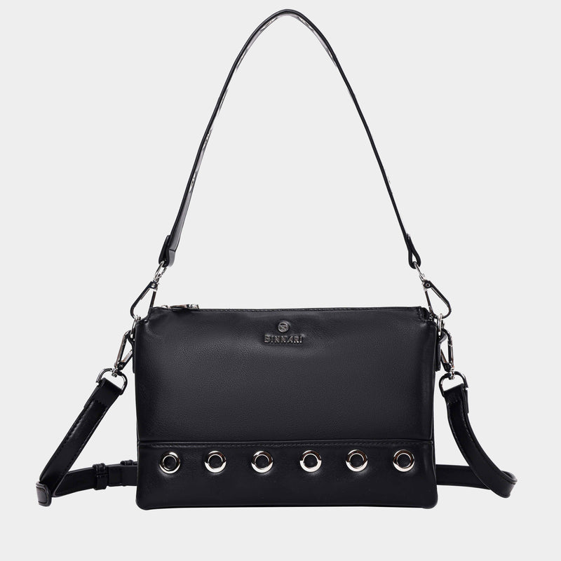 20302 Black Huelva Eyelet Handbag Binnari