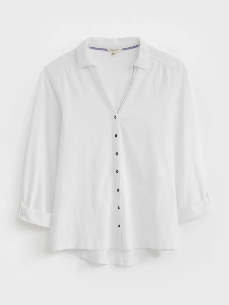 434126-AW24 Annie Jersey Shirt White Stuff