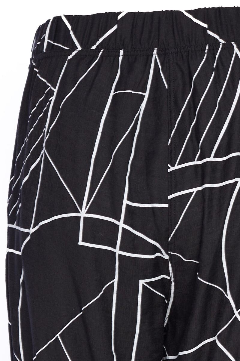 ORS23154 ORA Black & White Print Trouser