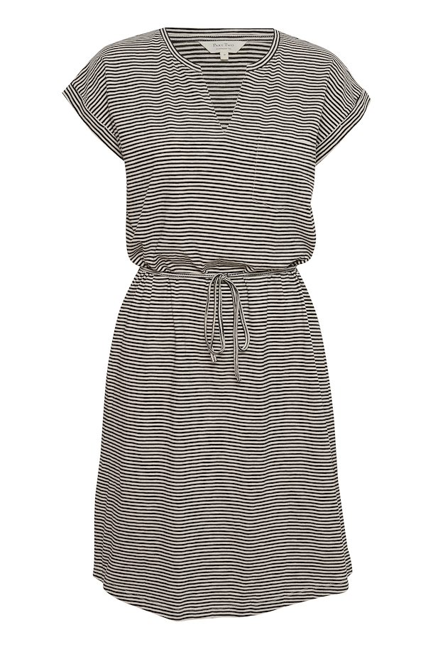 30306061 Black Stripe Part Two Llima T Shirt Dress